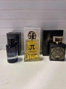 3 Full Sized 3.4oz Colognes - Best Sellers! Savage, Genius, King Of Oud - Picture 1 of 4