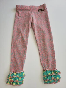 Matilda Jane Dazzling Potion Ruffle Leggings size 4 pink bows - Picture 1 of 4