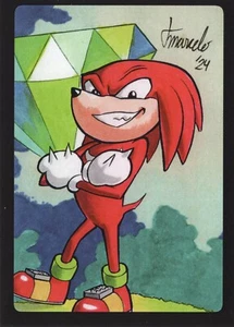 Tarjeta de boceto IMPRESIÓN Sonic - Knuckles the Equidna edición limitada. Juego de 12 ACEO - Imagen 1 de 3