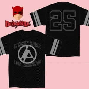 Linkin Park Los Angeles 2025 From Zero World Tour Football Jersey 3D T-Shirt - Picture 1 of 2