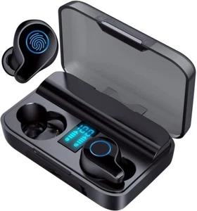 Wireless Earbuds,Bluetooth Headphones ENC Noise Cancellation LED Digital Display - Picture 1 of 5