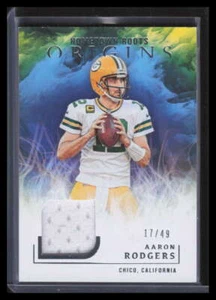 Maglia 2020 Panini Origins Hometown Roots 31 Aaron Rodgers 17/49 - Foto 1 di 2