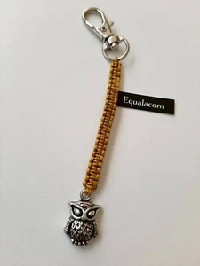 Owl Keychain Mobile Phone Macrame Handgefertigt Symbol Jewelry - - Picture 1 of 1