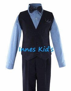 Las mejores ofertas en Chaleco De Poliéster Ropa Formal Azul para Niños |  eBay