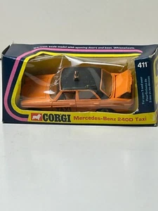 Corgi No. 411 Mercedes Benz 240D Taxi with Original Box, Read - Picture 1 of 13