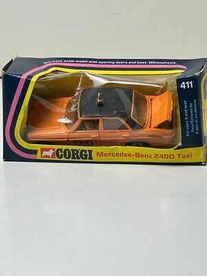 Corgi No. 411 Mercedes Benz 240D Taxi with Original Box, Read - Image 1 of 4