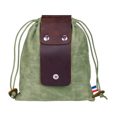 Canvas Futtersack zum Wandern zusammenklappbarer Ledergürtelbeutel Taillentas... - Bild 1 von 4