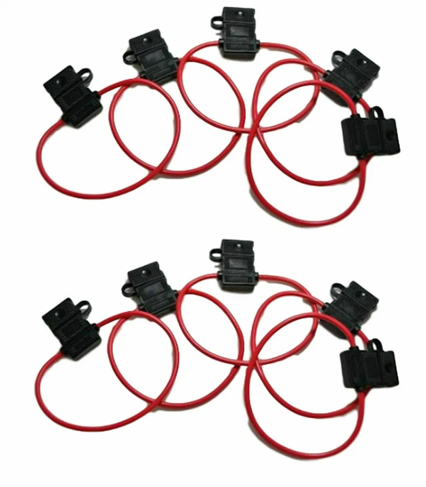 12 Gauge ATC ATO In-Line Fuse Holder Wire Copper 12V Blade Waterproof 10 Pack - Image 1 of 1
