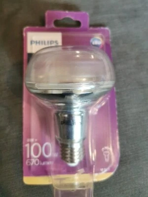 Philips LED 8W = 100W ES/E27 R80 Glass Reflector Spot, Warm White (non-dimmable) - Image 1 of 2