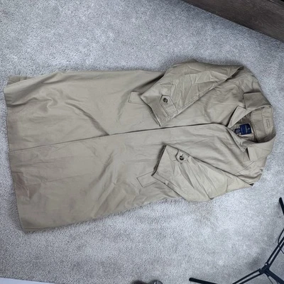 Gabardina Brooks Brothers Beige 5 Botones Cuadros Nova Forrada Tartán Talla 42L Foto 1 de 4