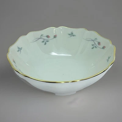 Lenox Rose Manor Bowl 5.5" Bone China festoneado cuenco multiusos borde 24kt Foto 1 de 3