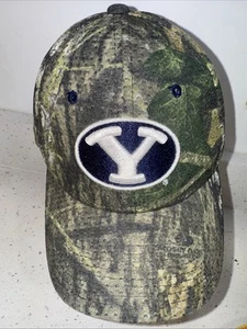 Cappello berretto uomo accattivante copricapo BYU Cougars nero con mimetico usato - Foto 1 di 10