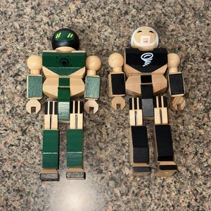 Play Hard Heros Wooden Action Figure Hemlock No. 7 Latch No. 6 - Picture 1 of 5