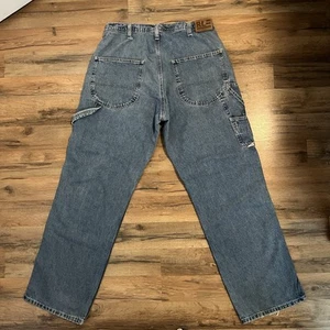 De colección. Jeans Polo Ralph Lauren Para Hombre 32 X 34 Denim Carpintero Sueltos Años 90 Y2K Grunge - Imagen 1 de 19