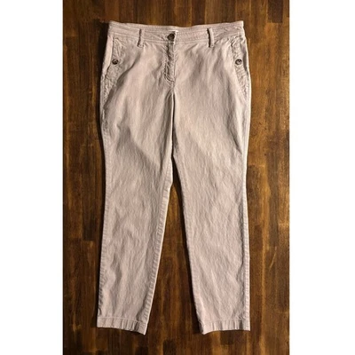 Pantalones para mujer J. Jill 8 Petite tiro medio chinos cónicos ajustados pierna recta Foto 1 de 4