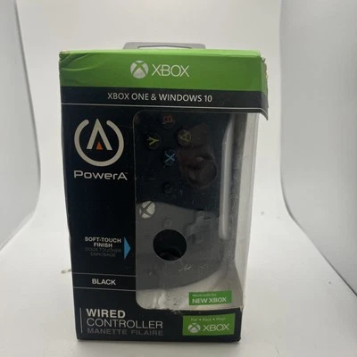 PowerA Enhanced Wired Controller for Xbox One and Windows 10 - Black -Sealed - Image 1 of 4