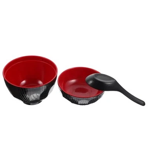 Cuenco japonés cubierto para el hogar restaurante sopa tazón cocina para servir en el hogar - Imagen 1 de 12