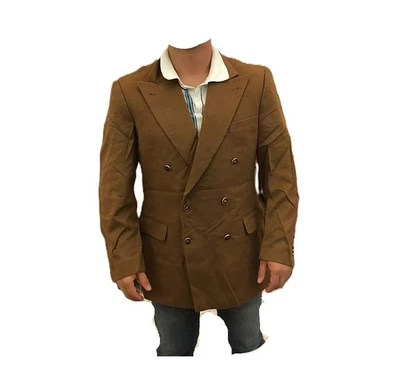 Burberrys' Blazer Mens 50R Medium Brown Double Breasted 100% Cashmere preppy - Image 1 of 4