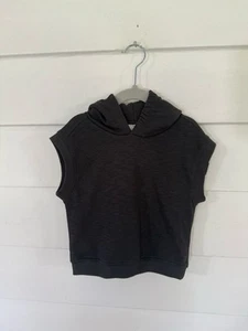 New ZARA Dk Gray Baby Sleeveless Hooded Sweatshirt Vest Size 12 18 Months Y553B - Picture 1 of 20