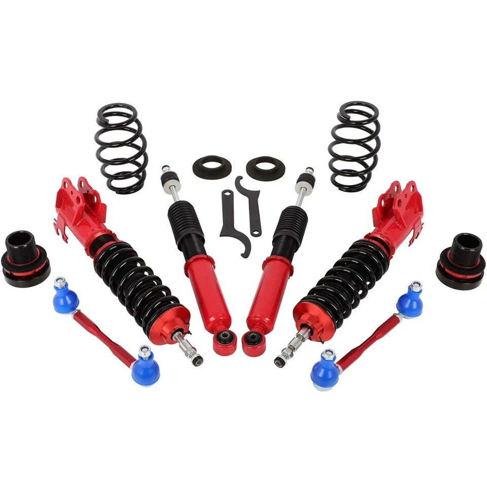 For Toyota Yaris 2007-2011 Coilovers Shock Struts Suspension Lowering Kit 4pcs - Imagem 1 de 4