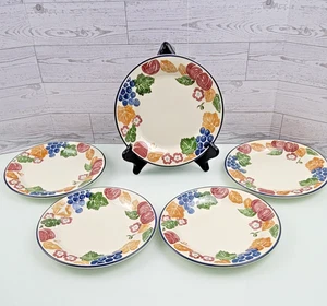 VTG Staffordshire England Chianti Pattern Salad Plates 8" Set Of 5 - Picture 1 of 15
