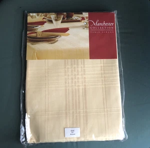 Manchester Collection Gold 70" Tablecloth Solid Warm Holiday Fall Winter - Picture 1 of 3