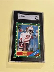 1986 Topps Jerry Rice #161 SGC 7 NM - Bild 1 von 2