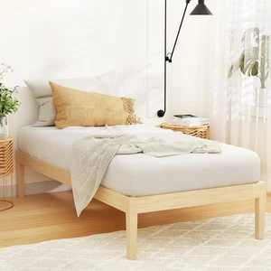 Single Bed Frame Platform Wooden Timber Frames Beds Base Bedroom Room Decor Home - Picture 1 of 12