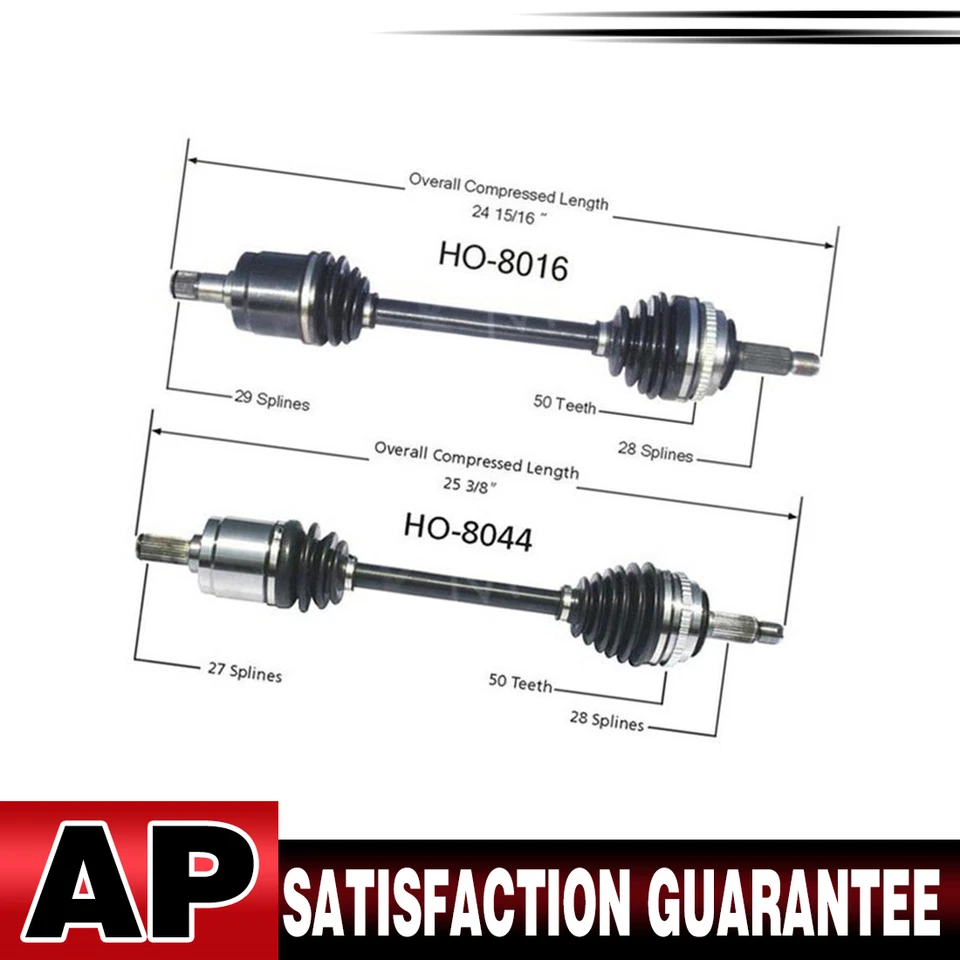 TrakMotive 2 前 CV 轴轴适用于 1995 - 1997 年本田雅阁 1997 - 1999 年讴歌 CL — 第 1/4 张图片