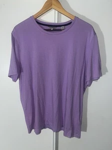 Ted Baker London Men’s Size 5 Purple T-Shirt 50/50 Cotton Modal Peru - Picture 1 of 15