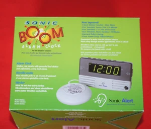 Sonic Alert SB200ss Sonic Boom Alarm Clock Bed Shaker Brand New - Picture 1 of 7
