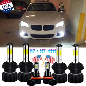 Combo White 6x LED Headlight Hi Low Beam Fog Light Bulbs For BMW 328i 2007-2016 - Picture 1 of 12