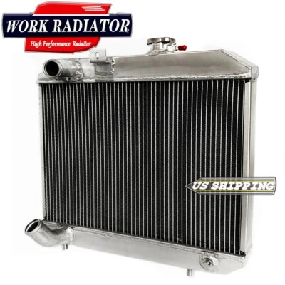Radiador de aluminio para camioneta Jeep Willys 1946-1964 1947 1963/50-58 CJ3 CJ5 CJ6 Foto 1 de 4