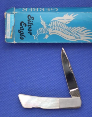 Gerber Silver Eagle 250A Pearl de colección, hoja de bloqueo, nuevo en caja, nuevo en caja Foto 1 de 2