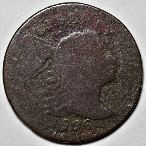 1796 Liberty Cap Large Cent - US 1c Copper Penny Coin - L36 Cover