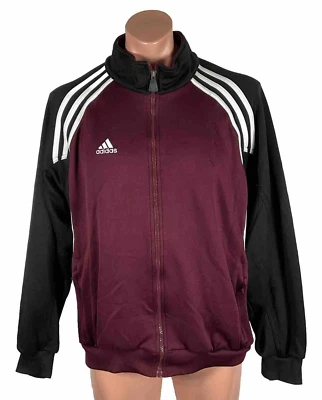 De colección Años 90 y2k Adidas Cremallera Chaqueta de Pista Sudadera L Colorblock Hiphop Etiqueta Azul Foto 1 de 4