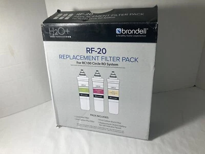 Brondell H2O+ Replacement Filter Pack RF-20 Circle Sediment and Carbon - Image 1 of 4