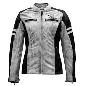 Rusty Stitches DAMEN Motorradjacke Joyce schwarz weiß - Größenwahl - UVP 289,95€ - Bild 1 von 2