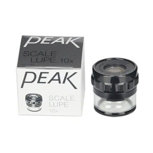 Peak Lupe No.1983 10X Skalenlupe mit metrischer Skala schwarz Standard Absehen - Bild 1 von 6