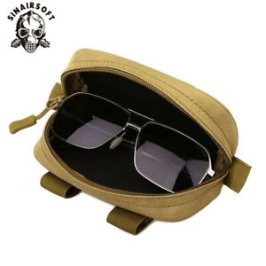 Tactical Military Molle Pouch Glasses Protective Eyeglass Case Waist Pack Bag