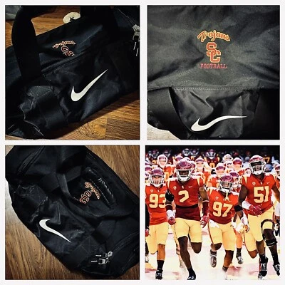 USC Trojans Team Issued Game Football Travel Bag Duffle Nike # - Image 1 of 2