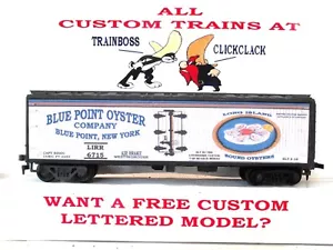 HO SCALE CUSTOM LETTERED BLUE POINT OYSTERS REEFER P10🦪🦪🦪🦪 - Picture 1 of 13