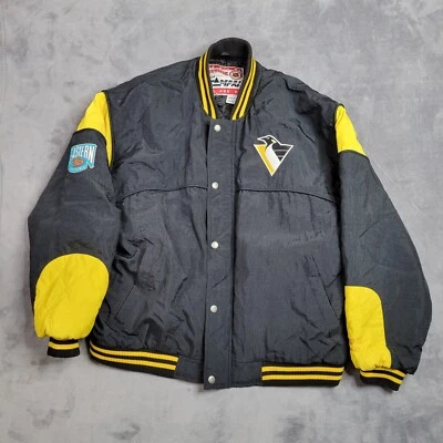 Chaqueta Pittsburgh Penguins Para Hombre Extra Grande Nuez moscada Por Campri XL De Colección Años 90 NHL Foto 1 de 4