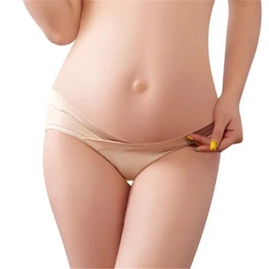 1X Algodón Embarazo Mujeres Cintura Baja Utilería Vientre Ropa Interior Calzoncillos Bragas - Imagen 1 de 13
