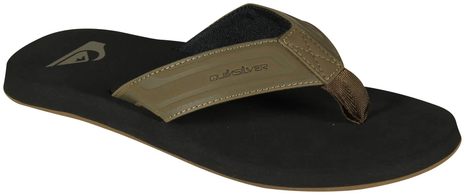 Sandalia Quiksilver Mono Llave Núcleo Niño - Negra/Verde Ejército - Nueva Foto 1 de 1