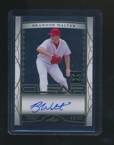 BRANDON WALTER 2022 LEAF TRINITY CLEAR SIGNATURES GOLD RC AUTO 44/50