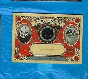 Camiseta Willie Brown 2010 Crown Royale Majestic Game Usada Oakland Raiders! ! - Imagen 1 de 1