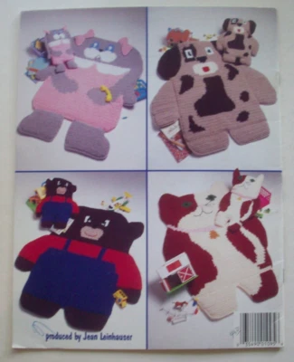 Nap mats & pillows crochet pattern Bear dog cat rabbit - Image 1 of 2
