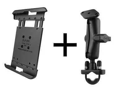 RAM Motorcycle Handlebar Mount for iPad Mini, Used w/Otterbox, Other Cases - Image 1 of 4