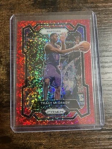 2023-24 Panini Prizm Prizms Red Sparkle #196 Tracy McGrady - Foto 1 di 1